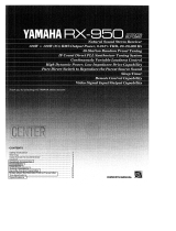 Yamaha RX-950 Le manuel du propriétaire