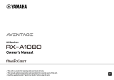 Yamaha RX-A1080 Le manuel du propriétaire