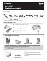 Yamaha RX-A3000 Guide de référence