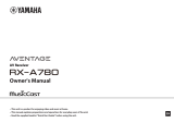 Yamaha RX-A780 Le manuel du propriétaire