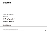 Yamaha RX-A870 Le manuel du propriétaire