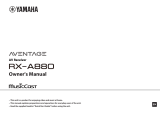 Yamaha RX-A880 Le manuel du propriétaire