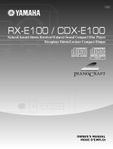 Yamaha RX-E100 Le manuel du propriétaire