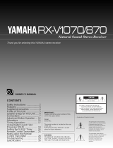 Yamaha RX-V1870 Manuel utilisateur