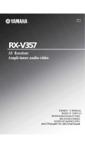 Yamaha RX-V357 Le manuel du propriétaire