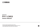 Yamaha RX-V383 Le manuel du propriétaire