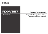 Yamaha RX-V667 Le manuel du propriétaire