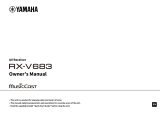 Yamaha RX-V683 Le manuel du propriétaire