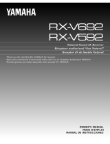 Yamaha RX-V692 Le manuel du propriétaire