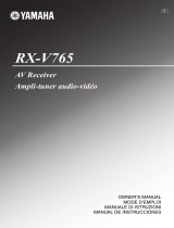 Yamaha RX-V765 Le manuel du propriétaire