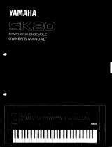 Yamaha SK20 Le manuel du propriétaire