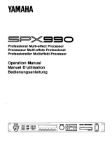 Yamaha SPX990 Le manuel du propriétaire