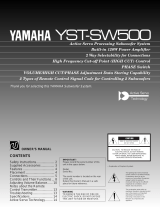 Yamaha YST-SW500 Le manuel du propriétaire