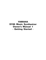 Yamaha SY85 Le manuel du propriétaire