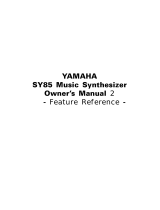 Yamaha SY85 Manuel utilisateur