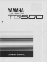 Yamaha TG500 Manuel utilisateur