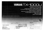 Yamaha TX-1000 Le manuel du propriétaire