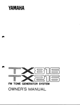 Yamaha TX816 Le manuel du propriétaire