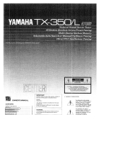 Yamaha TX-350 Le manuel du propriétaire