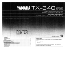 Yamaha TX-340 Le manuel du propriétaire