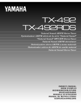 Yamaha TX-492RDS Le manuel du propriétaire