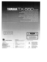 Yamaha TX-550 Le manuel du propriétaire