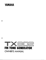 Yamaha TX 802 Manuel utilisateur