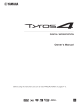 Yamaha Tyros4 Le manuel du propriétaire