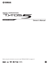 Yamaha Tyros5 Le manuel du propriétaire