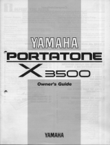 Yamaha X3500 Le manuel du propriétaire