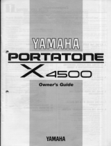 Yamaha Portatone X4500 Le manuel du propriétaire