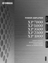 Yamaha XP7000 XP5000 XP3500 XP2500 XP1000 Le manuel du propriétaire