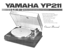 Yamaha YP211 Le manuel du propriétaire