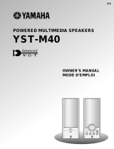 Yamaha YST-M40 Le manuel du propriétaire