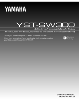 Yamaha YST-SW300 Le manuel du propriétaire