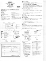 Yamaha YT-2000 Le manuel du propriétaire