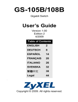 ZyXEL Communications GS-108B Manuel utilisateur