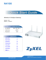 ZyXEL N4100 Guide de démarrage rapide