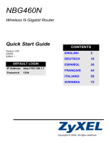 ZyXEL NBG-460N Manuel utilisateur