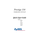 ZyXEL P-334 Guide de démarrage rapide