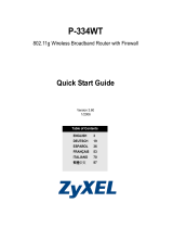 ZyXEL P-334WT Guide de démarrage rapide