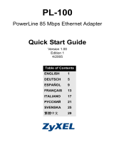 ZyXEL Communications POWERLINE PL-100 Manuel utilisateur