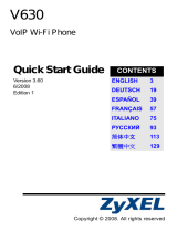 ZyXEL V630 Le manuel du propriétaire