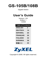 ZyXEL Communications GS-105B/108B Manuel utilisateur