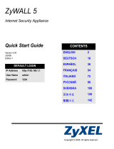 ZyXEL Communications Network Card 5 Manuel utilisateur