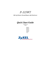 ZyXEL Communications P-335WT Guide de démarrage rapide