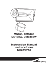 Cooper Lighting MS188W Manuel utilisateur