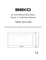 Beko MWC 2010 MX Le manuel du propriétaire