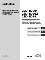 Aiwa CSD-TD901 Manuel utilisateur