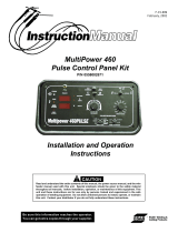 ESAB MultiPower 460 Pulse Control Panel Kit Mode d'emploi